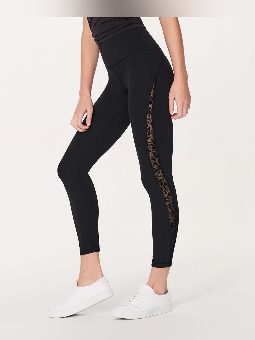 Lululemon Meant To Move 7/8 Tight 
Black / Flocked Floral Black Black
